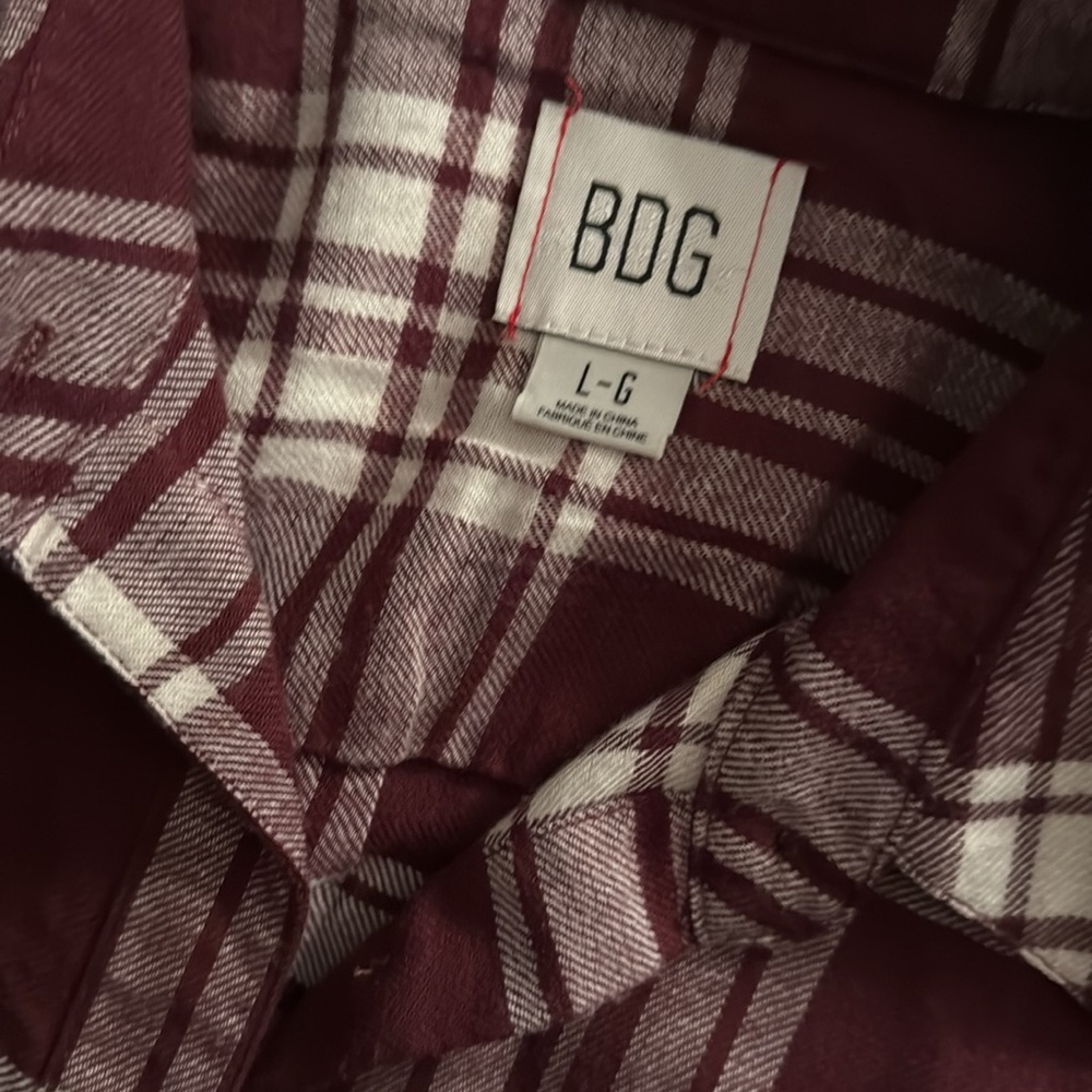 UO BDG Flannel Shirt with Thermal Sleeves - Picture 3 of 7
